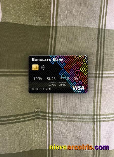 USA Barclays Bank visa card photolook